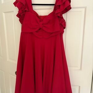 Jessakae x Lindsey Stirling Bow Ruffle Mini Dress